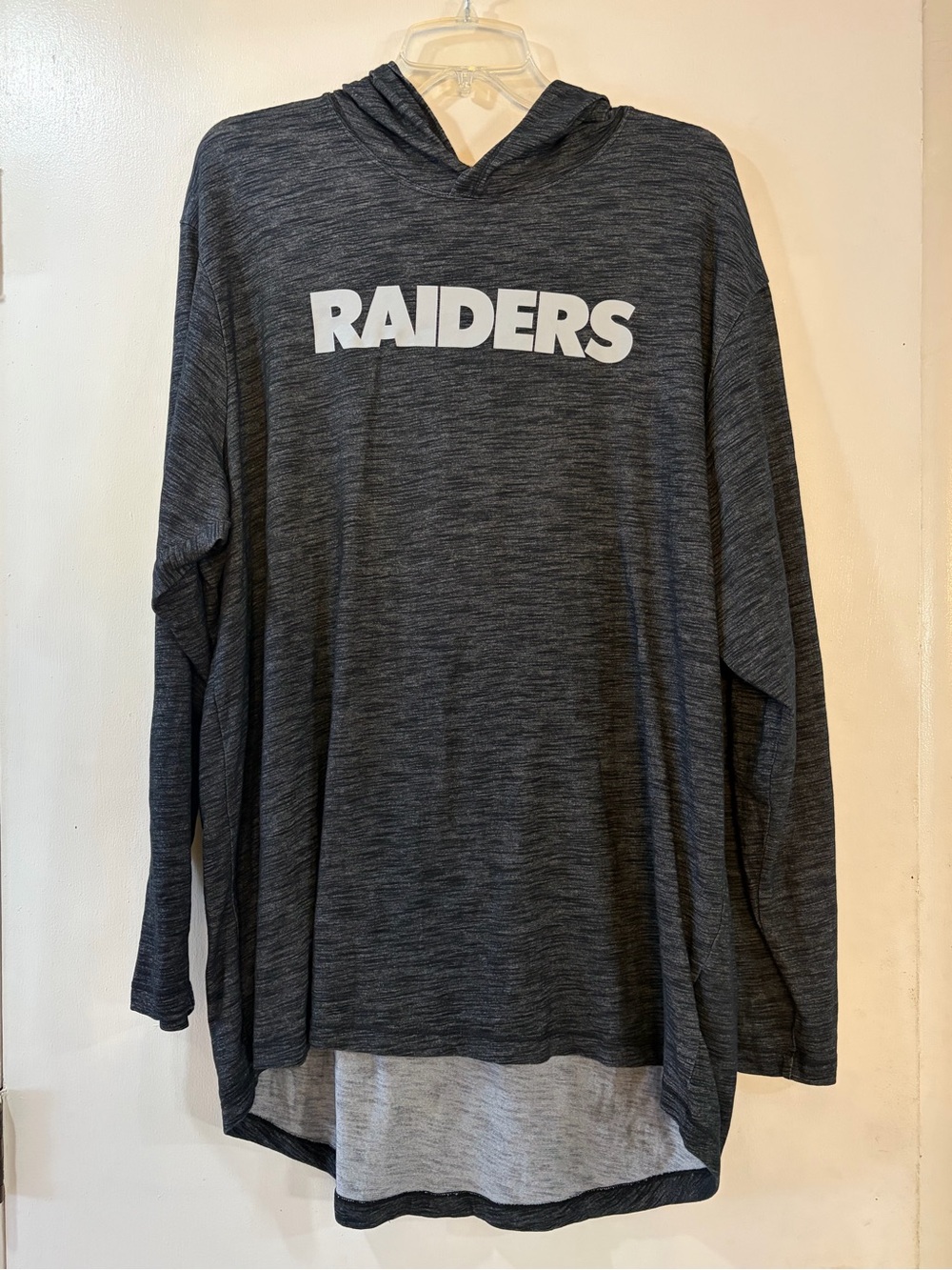 Nike NFL Onfield Apparel Raiders Dri-Fit Hooded Athletic Pullover Mens Sz XL